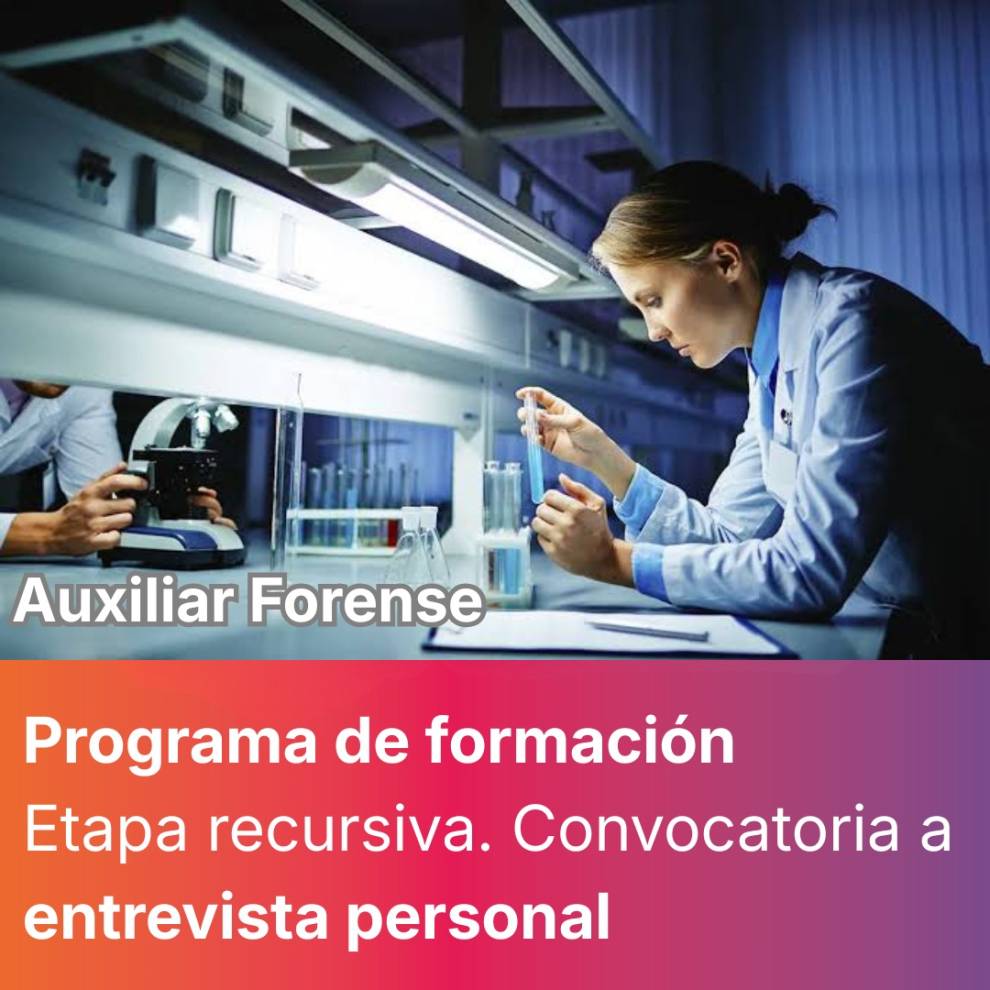 RECURSOS - RESULTADOS - Asistente de la Investigación Criminal Curso de Auxiliar Forense